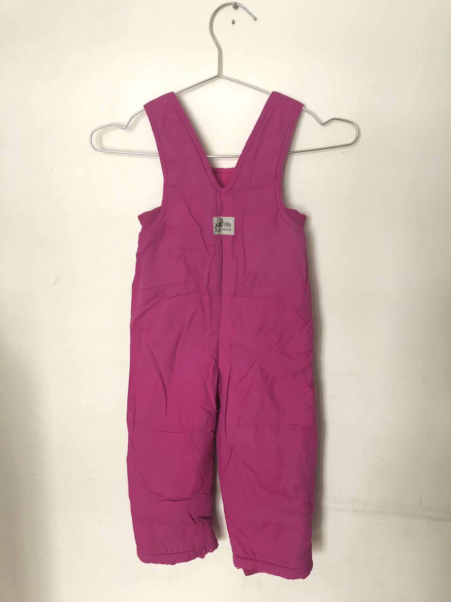 3T Snow Bib Girls The Children's Place Fleece Lined Full Leg Zip