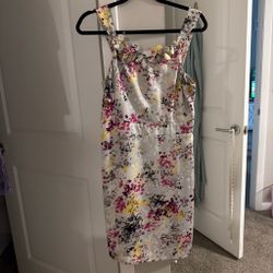 Floral Sleeveless Sheath Dress