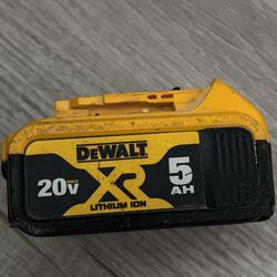 Dewalt 20 V 5 AH Battery