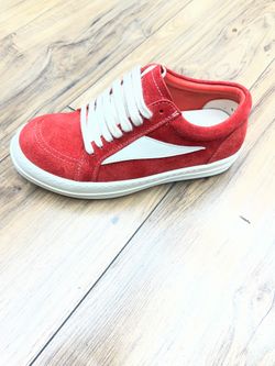 Rick Owens Red Sneakers