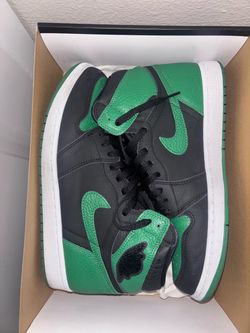 Air Jordan 1 High Black Green Sneakers