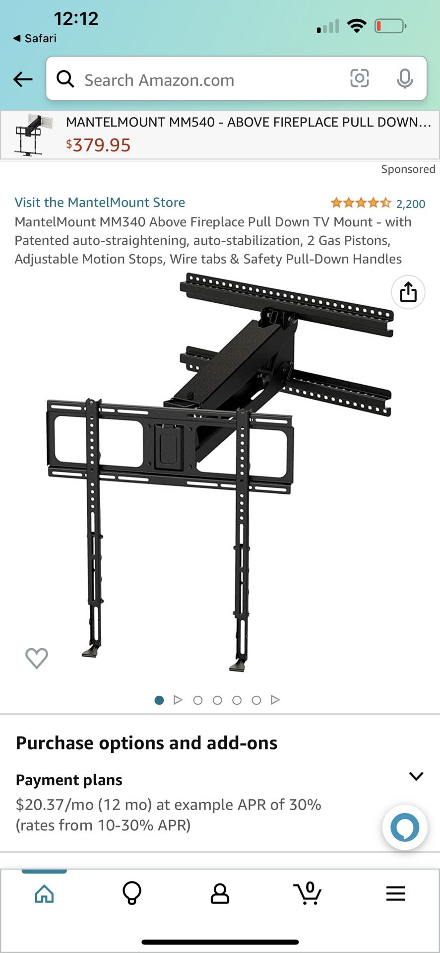 BRAND NEW* MantleMount TV MOUNT.
