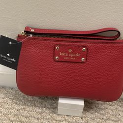 New Kate Spade Wristlet Wallet, Designer Kate Spade Leather Wristlet Purse