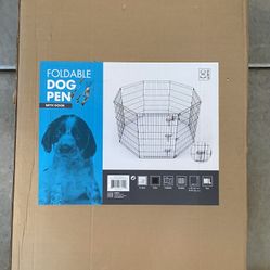 Foldable Dog Pen With Door