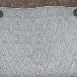 Mario Valentino Silver White Deluxe Handbag