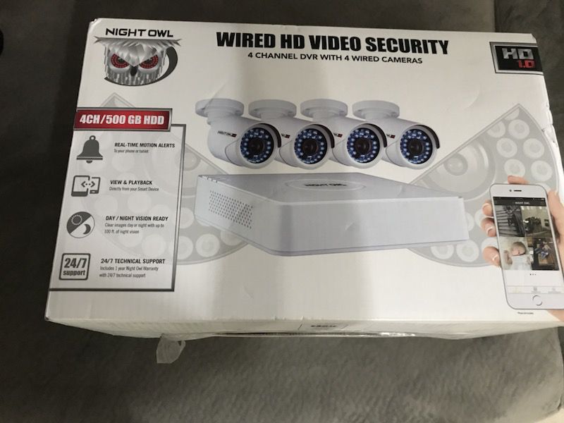 Wired he video security
