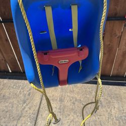 Little Tikes secure and high back swing. Blue.
