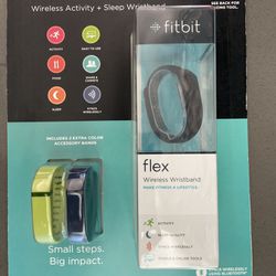 Fitbit Flex + Color Accessory Bands. NEW!