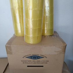 BOX SEALING TAPE - PACKING TAPE.....110yards long.... extra sticky .....$2.50.....