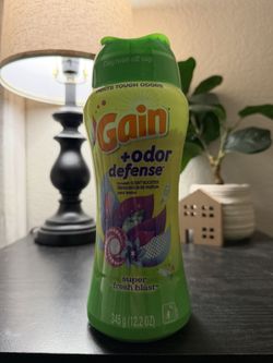 Gain Odor Defense In-Wash Laundry Scent Booster Beads - 12.2oz: Plastic Bottle, HE Formulation, Odor Control