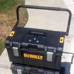 Large Tough DeWALT Tool Box Deep Tools Storage Chest Organizer Kit IP65