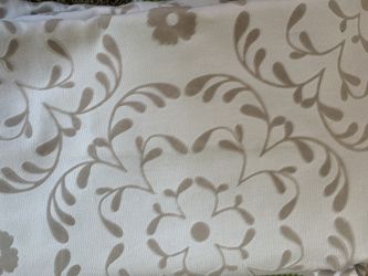 Pottery barn sweet flower flocked blackout curtain in lavender