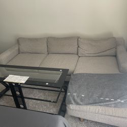 West Elm Sectional Couch & Tv Stand
