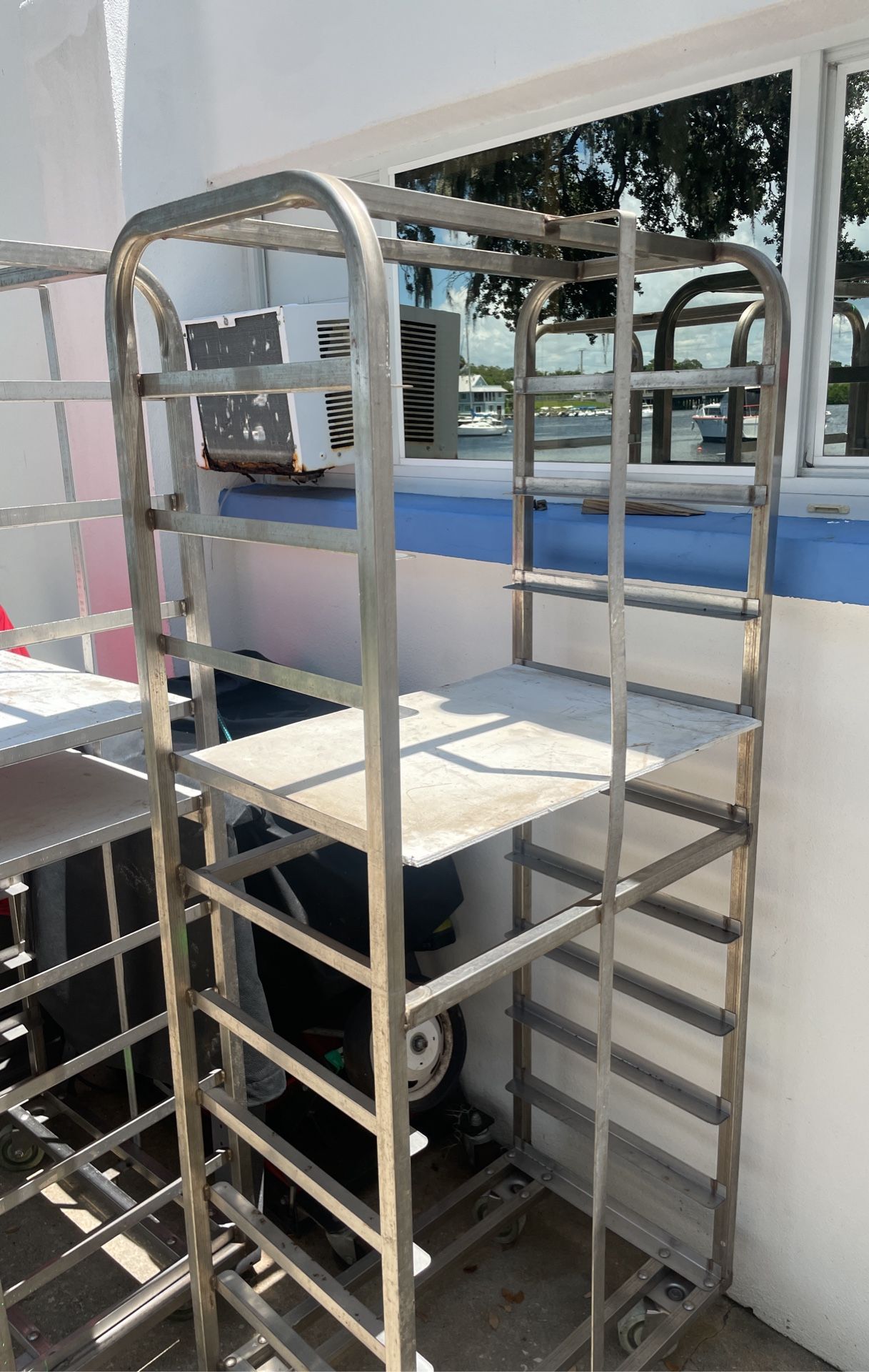 Shelving. Bakers Racks. Stainless Steel. Reduced Price. 75
