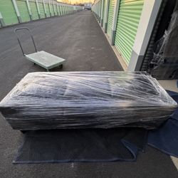 Small Leather Sectional Black 