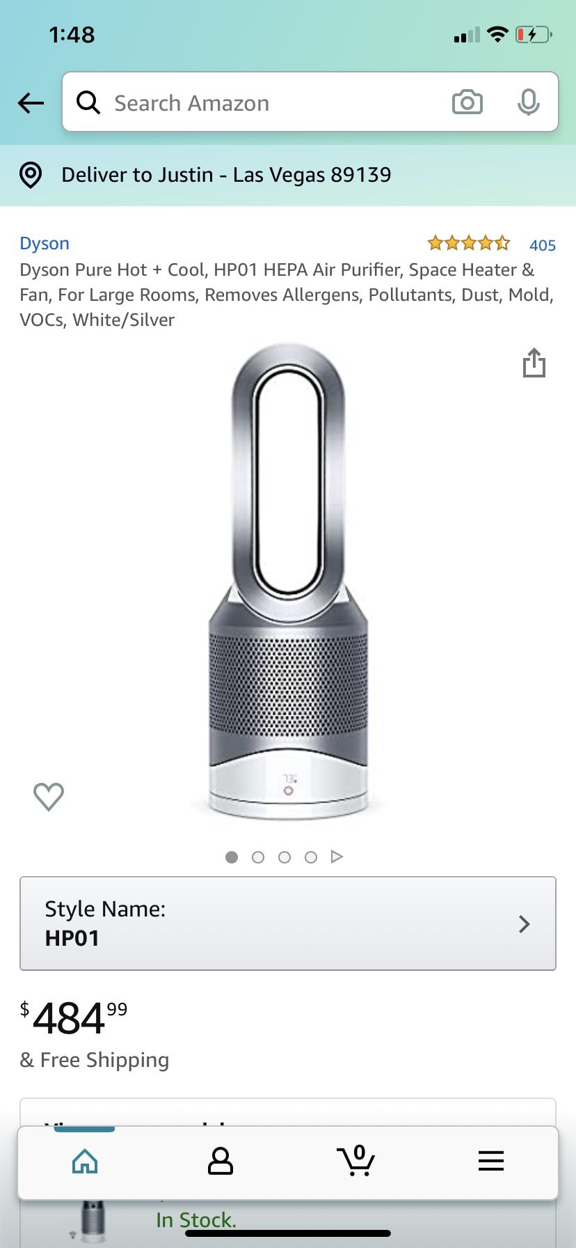 DYSON PURE HOT & COOL PURIFIER HEATER AND FAN