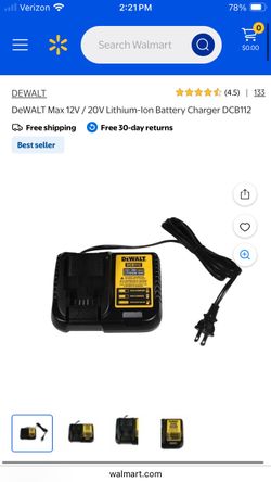 Dewalt DCB112 12v/20v max battery charger