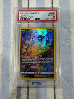 2023 Pokemon Sword & Shield Crown Zenith Mew Galarian Gallery #GG10/GG70 PSA 10