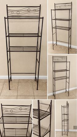 Over-the-Toilet Bathroom Storage Rack – Metal 2-Tier Organizer