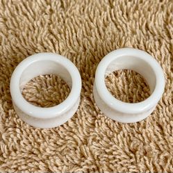 20mm Acrylic Double Flare  Plugs Tunnels Gauges White Clear Body Jewelry