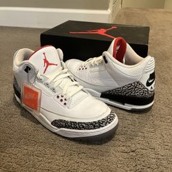 2018 Air Jordan 3 White Cement 3 Free Throw Line NRG Size 11x