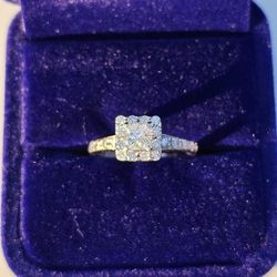 14 K White Gold Dimond Ring