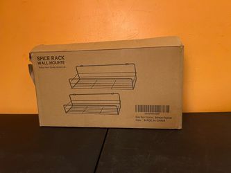 Wall Mount Spice Rack Organizer Set