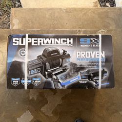 SX12SR 12000 LB 12V DC SUPER WINCH WITH SYNTHETIC ROPE MIDNIGHT BLACK