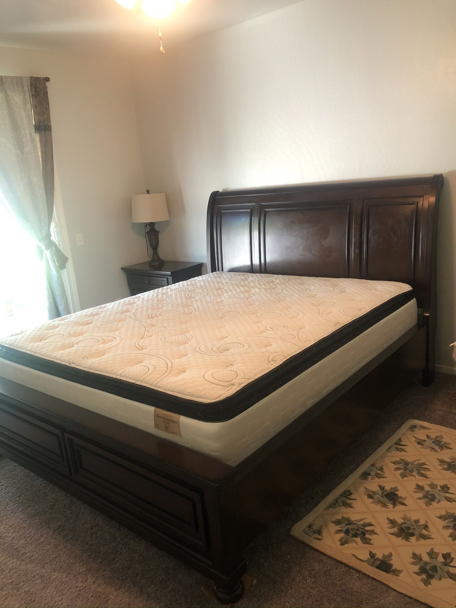 Cal King Complete Bed Set With Mattress Dresser