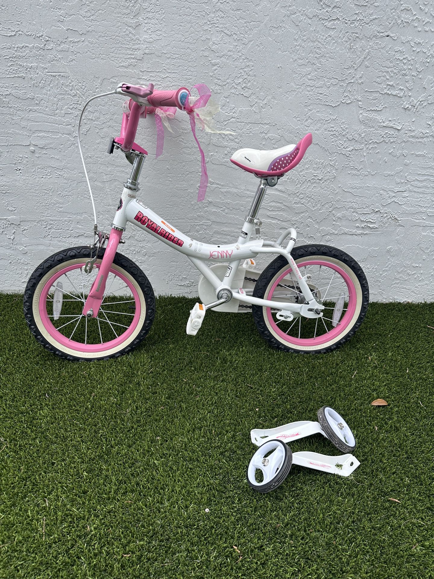 Girls Bike Training Wheels Barbie Royal Rider