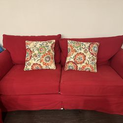Wayfair Red Sofa Set