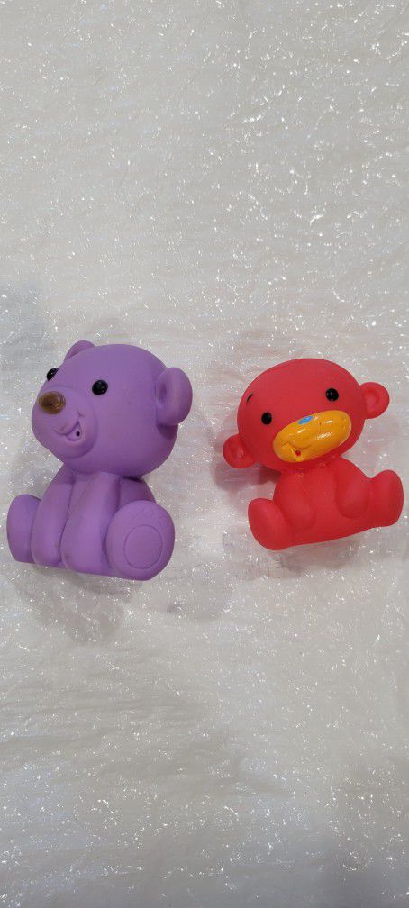 Infantino Tub O' Toys Rubber Animals Red Monkey Bath Toy Replacement 