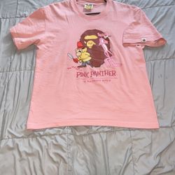 Bape Pink Panther Shirt Size Medium 
