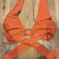 Orange halter top size medium 