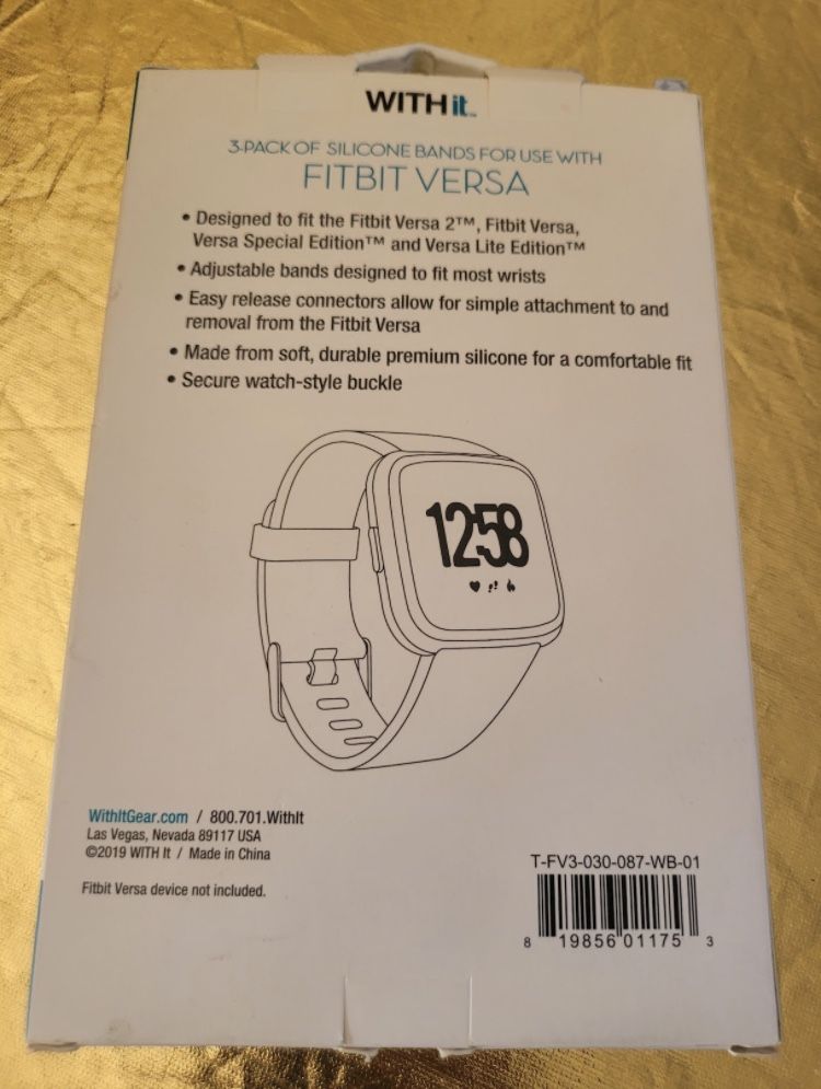 WITHit - 2Pack - Sport, Mesh & Woven Silicone Band for Fitbit Charge 3 and 4