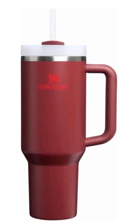 Brand new Stanley Quencher H2.0 FlowState Tumbler in the Cranberry color.
