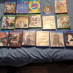 PS4, PS5, WII, AND XBOX GAMES.