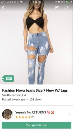 Nova Jeans Size 7 20$