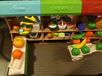 Lil Woodzeez Farmers  market Playset
