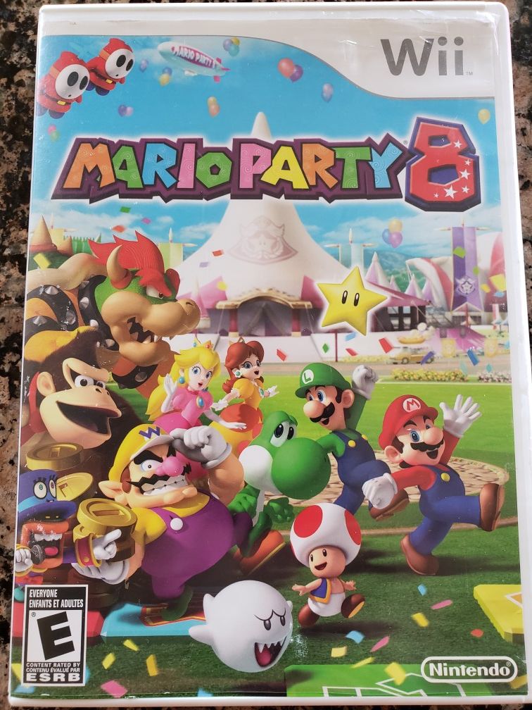 Wii game Mario party 8