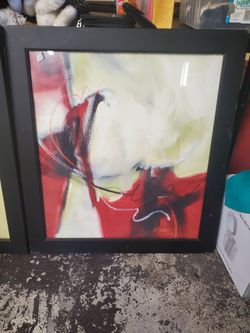 See 5 pictures  22 by 20 z Gallery Modern Signed Erin Carter In Black Wood Frame Some Scratches on frame  $10 each As Is