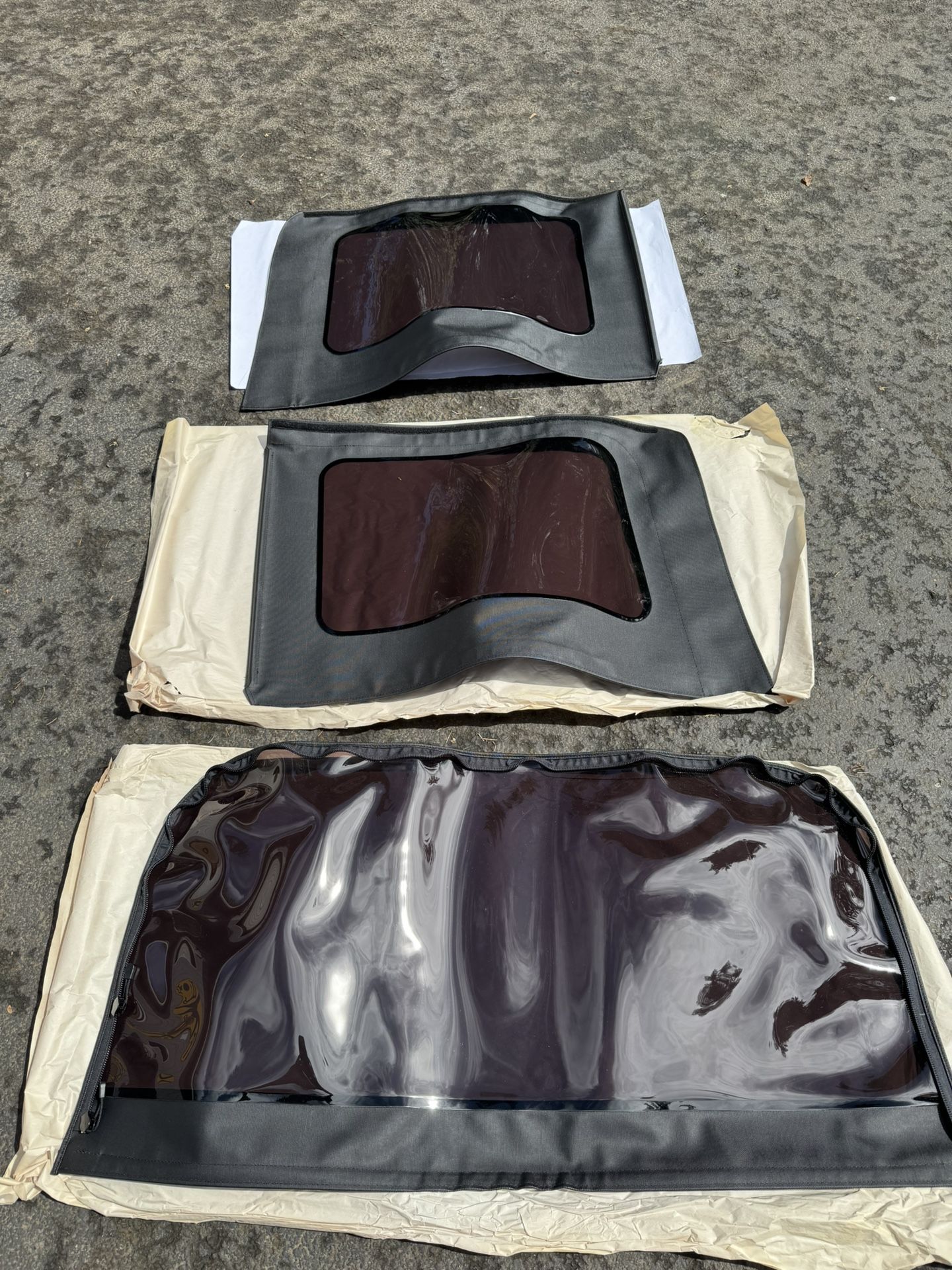 07-10 Jeep JK Wrangler 4DR Tinted Soft Top Windows Replacement Kit 1HE47SX9AE