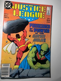 VTG 1987 DC Comics Justice League #6 Comic Book Issue #6 Gray Man Feature Oct 87