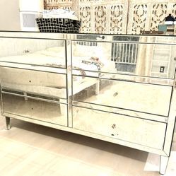 Restoration Hardware Mirrored Dresser