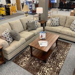 Dorsten Sisal Living Room Set /couch /Sofa and Loveseat 