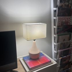 Pink Ceramic Table Lamp 