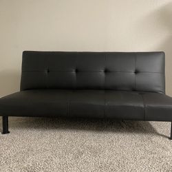 Black Convertible Futon Sofa Bed