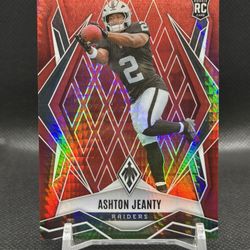 🔥 Ashton Jeanty 2025 Phoenix Football #158 Red Winter SP #’/399 (RC)