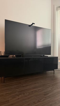 Modern Black TV Stand / Entertainment Center – Excellent Condition
