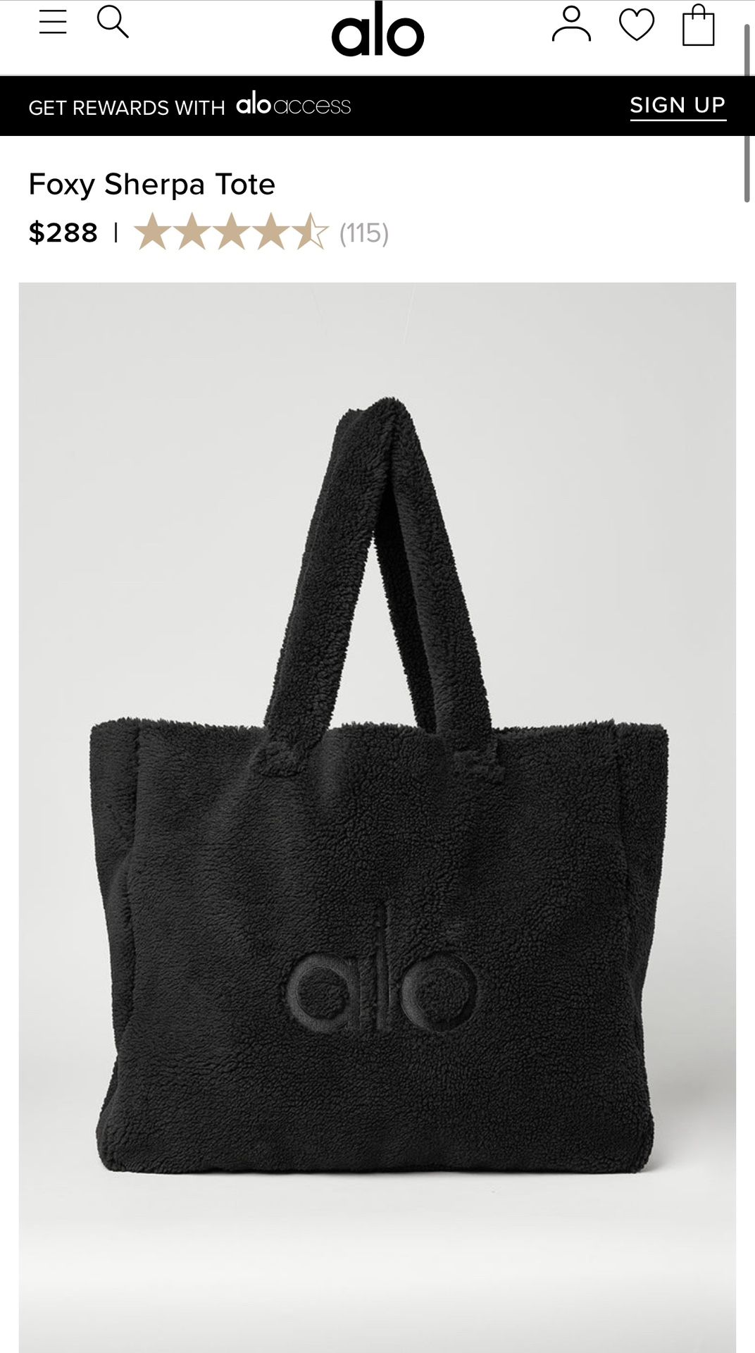 Alo tote bag